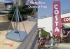 dubai sign display stand crowed control Q stands  Barrier and Queue Up Control System. Queue Up Stand - Crowd control barriers aka Q Stand are sold as portable folding free standing raffle box suggection box feedbak box acrylic products